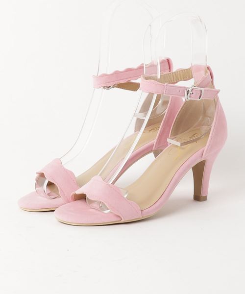 AmiAmi（アミアミ）の「《雑誌GINGER掲載》スカラップカットストラップサンダル（サンダル・レディース・ブラック/キャメル/ライトブルー/ピンク/パープル/レッド/ターコイズブルー/イエロー・3L/L/LL/M/S）」の16枚目の写真