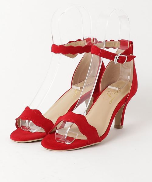 AmiAmi（アミアミ）の「《雑誌GINGER掲載》スカラップカットストラップサンダル（サンダル・レディース・ブラック/キャメル/ライトブルー/ピンク/パープル/レッド/ターコイズブルー/イエロー・3L/L/LL/M/S）」の17枚目の写真