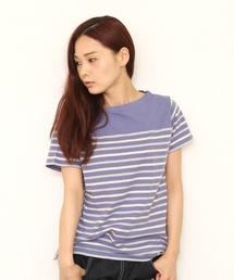 coen | バスクパネルボーダーＴシャツ(Tシャツ/カットソー)