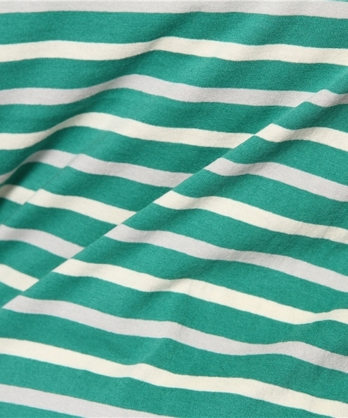 coen（コーエン）の「バスクパネルボーダーＴシャツ（Tシャツ/カットソー・レディース・オフホワイト/ピンク/ケリー/コバルトブルー・MEDIUM/SMALL/LARGE）」の11枚目の写真