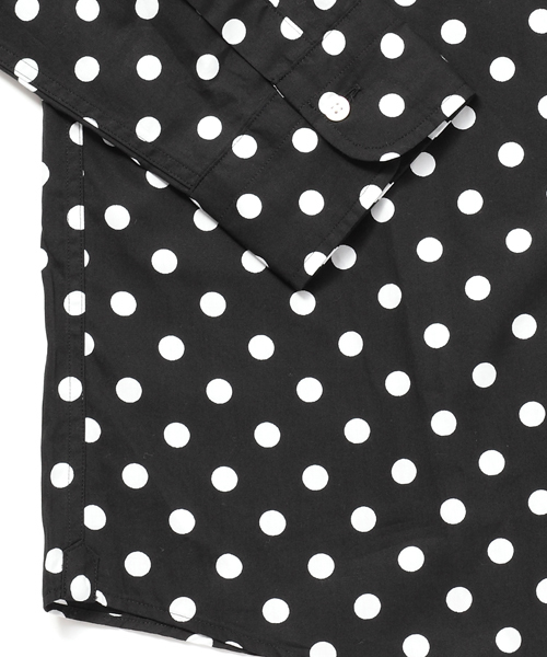 BEAUTY&YOUTH UNITED ARROWS（ビューティーアンドユースユナイテッドアローズ）の「by∴ 50/1 ビックドット プリント ボタンダウンシャツ◆（シャツ/ブラウス・メンズ・ブラック/コバルトブルー/ワイン・SMALL/MEDIUM/LARGE/X-LARGE）」の13枚目の写真