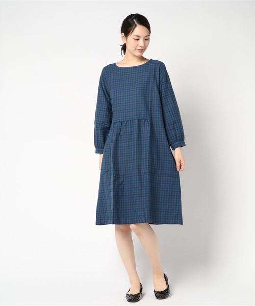 LBC（エルビーシー）の「コットン混ワンピース（ワンピース・レディース・チャコールグレー/ダークグリーン/ブルー・M/L）」の8枚目の写真