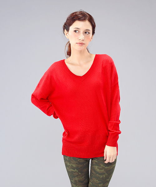 B:MING by BEAMS（ビーミングバイビームス）の「□ビーミング by ビームス / *6者混チュニック*（ニット/セーター・レディース・ライトグレー/ブラック/ベージュ/レッド/イエロー/ブルー・ONE SIZE）」の6枚目の写真