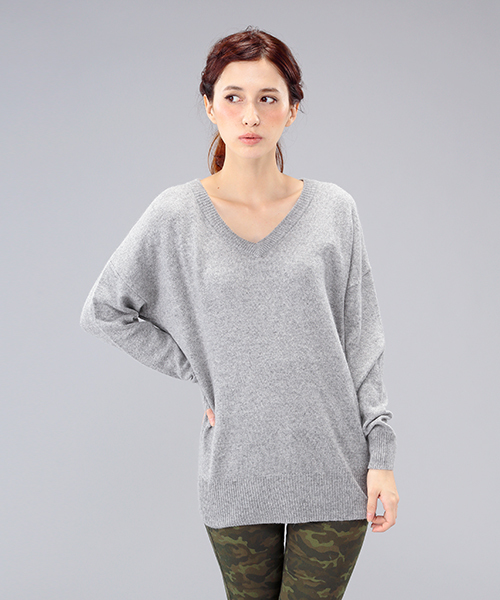 B:MING by BEAMS（ビーミングバイビームス）の「□ビーミング by ビームス / *6者混チュニック*（ニット/セーター・レディース・ライトグレー/ブラック/ベージュ/レッド/イエロー/ブルー・ONE SIZE）」の3枚目の写真