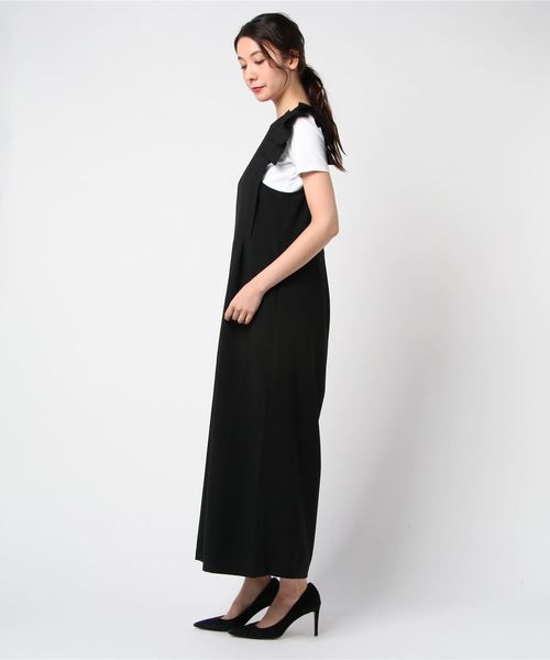 LHELBIE（レルビエ）の「アシメフリンジフレアオールインワン 