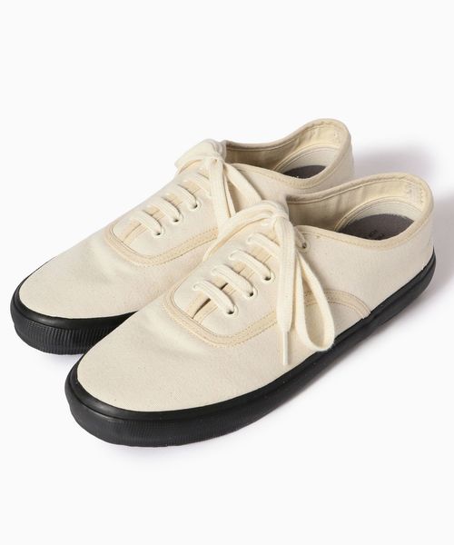 REPRODUCTION OF FOUND（リプロダクションオブファウンド）の「【Begin5月号掲載】REPRODUCTION OF FOUND×SHIPS: 別注 US NAVY SHOES（スニーカー・メンズ・ブラック/ブラウン/オフホワイト・44/41/42/43）」の2枚目の写真