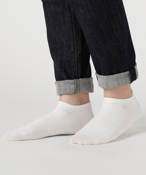 ZOZO（ゾゾ）の「ベリーショート(3足セット) [WOMEN]（ソックス/靴下・レディース・ホワイト/ブラック/杢グレー・マルチサイズ）」の4枚目の写真