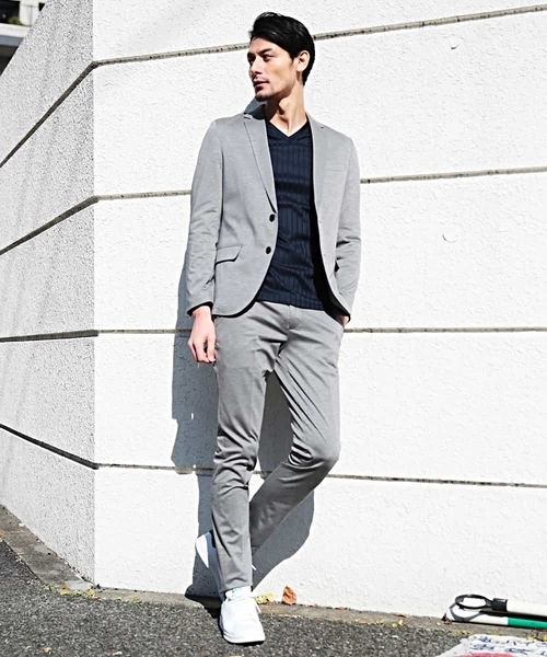 MICHEL KLEIN HOMME (ミッシェルクランオム)の「パンツ(ソロテックスモクロディ)(その他パンツ・メンズ・ネイビー/グレー・46/48/51)」の19枚目の写真
