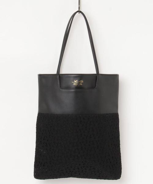 【関税込み】St. Agni ブラック Dual トートバッグ 国産アップルレザー製トートバッグ「Apple 2Way Tote Bag