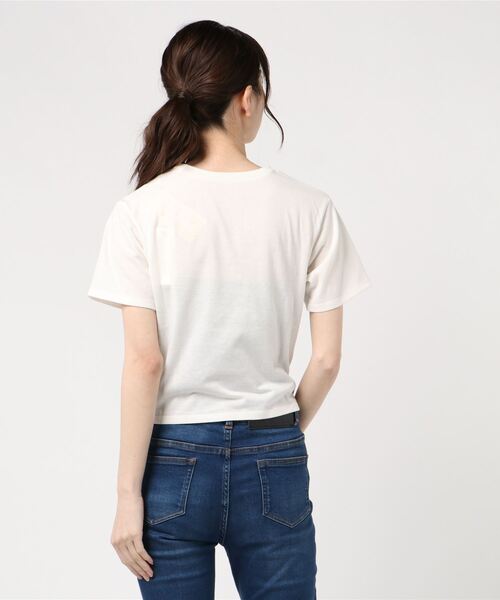 Culture Medium(カルチャーミディアム)の「30s二重地天竺ツイストTシャツ(Tシャツ/カットソー・レディース・ホワイト/ブラック/ベージュ/ピンク・FREE)」の9枚目の写真