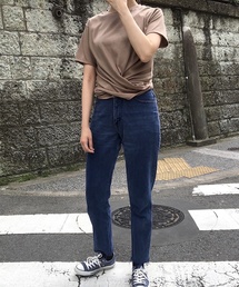 30s二重地天竺ツイストTシャツ