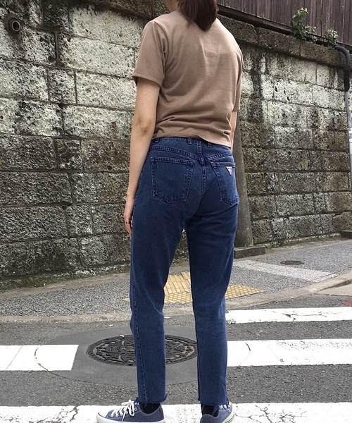 Culture Medium(カルチャーミディアム)の「30s二重地天竺ツイストTシャツ(Tシャツ/カットソー・レディース・ホワイト/ブラック/ベージュ/ピンク・FREE)」の16枚目の写真