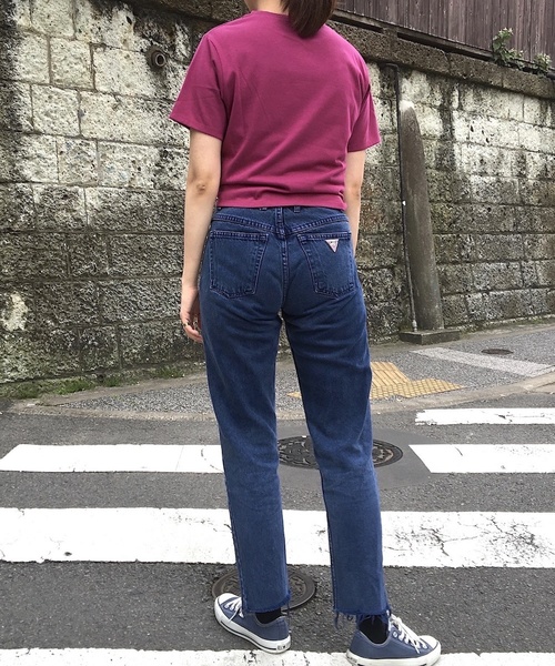 Culture Medium(カルチャーミディアム)の「30s二重地天竺ツイストTシャツ(Tシャツ/カットソー・レディース・ホワイト/ブラック/ベージュ/ピンク・FREE)」の15枚目の写真