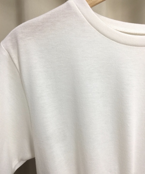 Culture Medium(カルチャーミディアム)の「30s二重地天竺ツイストTシャツ(Tシャツ/カットソー・レディース・ホワイト/ブラック/ベージュ/ピンク・FREE)」の11枚目の写真