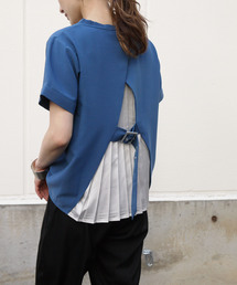 &g'aime | 【&g'aime】バックプリーツスイッチブラウス(Tシャツ/カットソー)