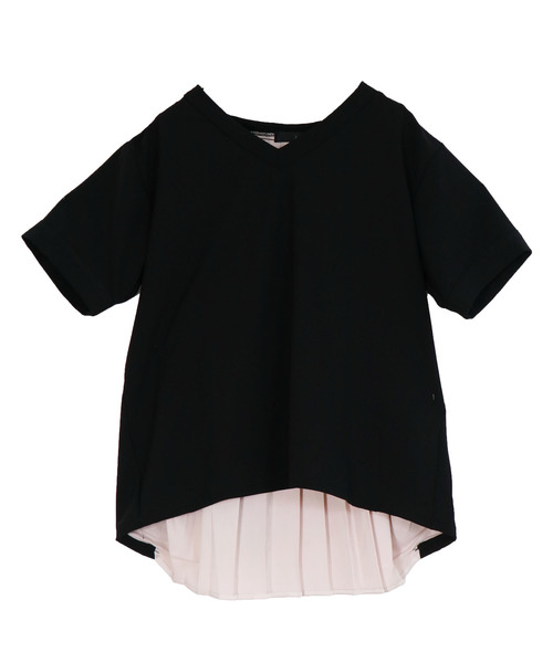 &g'aime（アンジェム）の「【&g'aime】バックプリーツスイッチブラウス（Tシャツ/カットソー・レディース・ブルー/ブラック/ホワイト・FREE）」の13枚目の写真