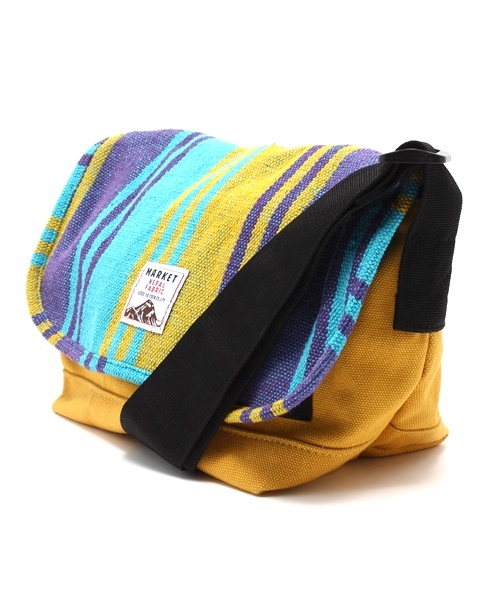 coen（コーエン）の「ネパールショルダーバッグ（ショルダーバッグ・メンズ・ホワイト/ブラック/イエロー・フリー）」の6枚目の写真