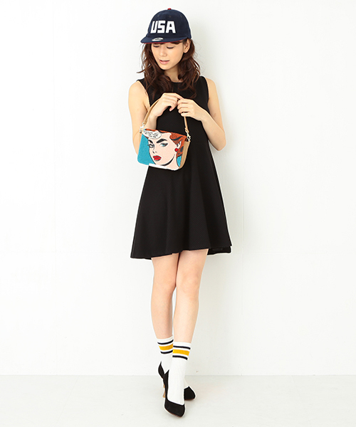 Ray BEAMS（レイビームス）の「Ray BEAMS / アコモデ アメコミ バッグ（クラッチバッグ・レディース・ピンク/ブルー・ONE SIZE）」の15枚目の写真