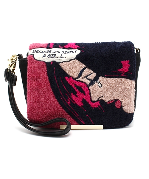 Ray BEAMS（レイビームス）の「Ray BEAMS / アコモデ アメコミ バッグ（クラッチバッグ・レディース・ピンク/ブルー・ONE SIZE）」の2枚目の写真