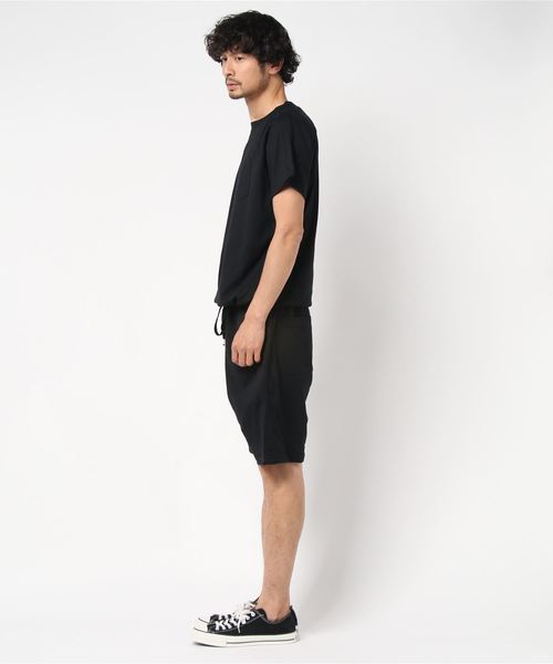 VIBGYOR(ヴィブジョー)の「サイドリブロンパース セットアップ (RM)(Tシャツ/カットソー・メンズ・ホワイト/ブラック/グレー・SMALL/MEDIUM/LARGE)」の4枚目の写真