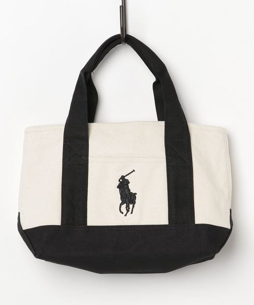 【POLO RALPH LAUREN/ポロ ラルフローレン】キャンバスミニトートバッグ