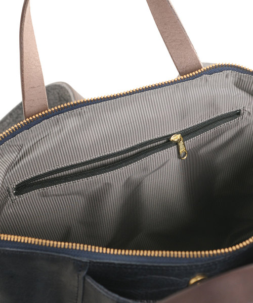 HALEINE（アレンヌ）の「[HALEINE]牛革レザーリュックサック（バックパック/リュック・レディース・キャメル/ブルー/ネイビー/ダークブラウン・FREE）」の15枚目の写真