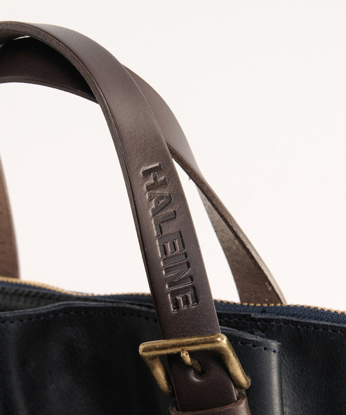 HALEINE（アレンヌ）の「[HALEINE]牛革レザーリュックサック（バックパック/リュック・レディース・キャメル/ブルー/ネイビー/ダークブラウン・FREE）」の8枚目の写真