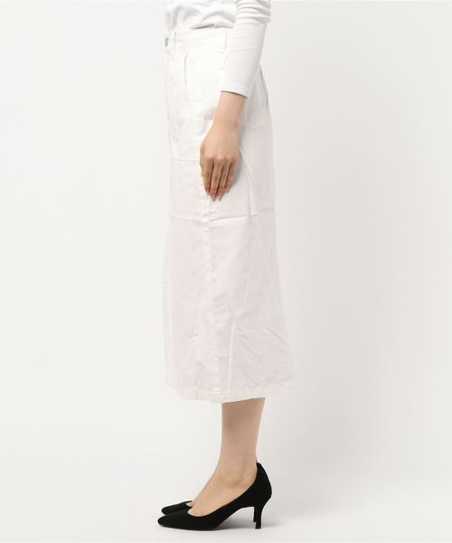 KOBE LETTUCE（コウベレタス）の「フロントスリットセミフレアスカート（スカート・レディース・ベージュ/インディゴブルー/アイボリー/ブルー系その他・FREE）」の6枚目の写真