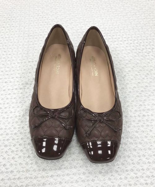 one after another NICE CLAUP（ワンアフターアナザーナイスクラップ）の「ハートキルティングバレエシューズ（バレエシューズ・レディース・アイボリー/ブラウン/モカ・SMALL/MEDIUM/LARGE）」の14枚目の写真