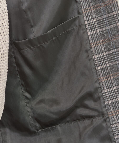 BEAUTY&YOUTH UNITED ARROWS（ビューティーアンドユースユナイテッドアローズ）の「BY チェック メルトン チェスターコート（チェスターコート・メンズ・ブラウン/ダークグレー・XL/L/S/M）」の12枚目の写真