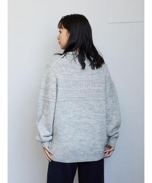 CRAFT STANDARD BOUTIQUE(クラフトスタンダードブティック)の「クルーネックーケーブルニットプルオーバー*(ニット/セーター・レディース・ネイビー/グレー系その他/ダークネイビー・M/L)」の19枚目の写真