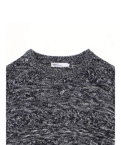 CRAFT STANDARD BOUTIQUE(クラフトスタンダードブティック)の「クルーネックーケーブルニットプルオーバー*(ニット/セーター・レディース・ネイビー/グレー系その他/ダークネイビー・M/L)」の17枚目の写真