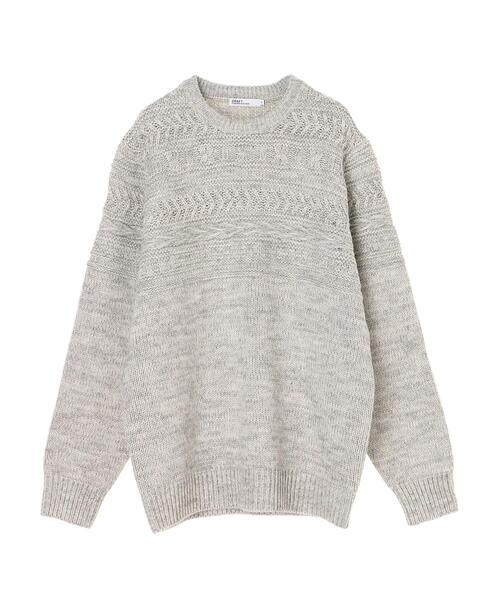 CRAFT STANDARD BOUTIQUE(クラフトスタンダードブティック)の「クルーネックーケーブルニットプルオーバー*(ニット/セーター・レディース・ネイビー/グレー系その他/ダークネイビー・M/L)」の11枚目の写真