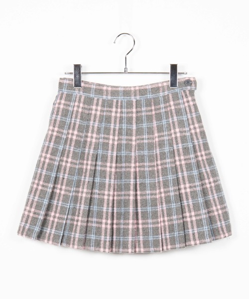 DING(ディング)の「DING/チェック柄プリーツミニスカート(スカート・レディース・グレー/ブラック・FREE)」の11枚目の写真