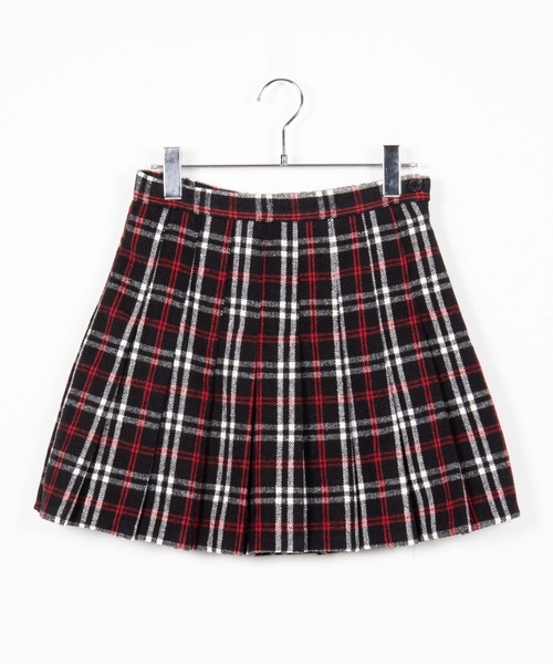 DING(ディング)の「DING/チェック柄プリーツミニスカート(スカート・レディース・グレー/ブラック・FREE)」の4枚目の写真