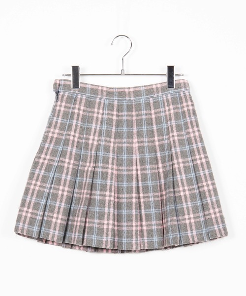 DING(ディング)の「DING/チェック柄プリーツミニスカート(スカート・レディース・グレー/ブラック・FREE)」の7枚目の写真