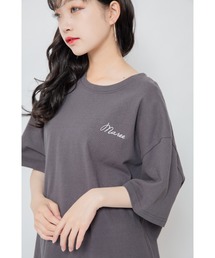 Mysa&Liina | ワンポイントロゴビッグシルエットTシャツ(Tシャツ/カットソー)