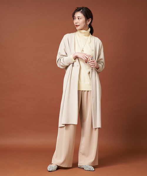 qualite（カリテ）の「ストレッチツイルフレアパンツ（その他パンツ・レディース・ブラック/ベージュ/ブラック系その他・38/36）」の13枚目の写真