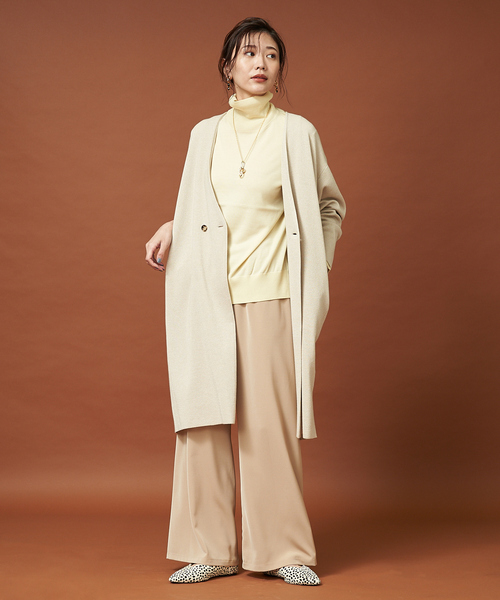 qualite（カリテ）の「ストレッチツイルフレアパンツ（その他パンツ・レディース・ブラック/ベージュ/ブラック系その他・38/36）」の14枚目の写真