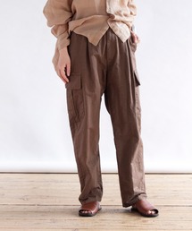 R3722 リネンテーパードカーゴパンツ