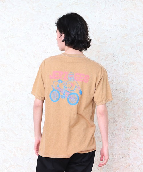 JERZEES(ジャージーズ)の「∴【 JERZEES / ジャージーズ 】タケウチアツシ ART BIKE “アート バイク”Tシャツ(Tシャツ/カットソー・メンズ・ベージュ/ホワイト/ピンク/オフホワイト・SMALL/LARGE/X-LARGE/MEDIUM)」の1枚目の写真