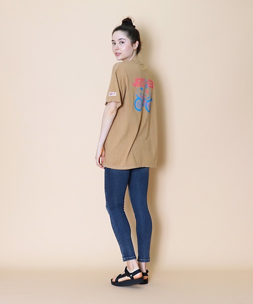 JERZEES(ジャージーズ)の「∴【 JERZEES / ジャージーズ 】タケウチアツシ ART BIKE “アート バイク”Tシャツ(Tシャツ/カットソー・メンズ・ベージュ/ホワイト/ピンク/オフホワイト・SMALL/LARGE/X-LARGE/MEDIUM)」の18枚目の写真