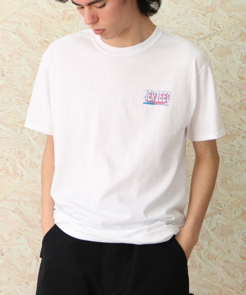 JERZEES(ジャージーズ)の「∴【 JERZEES / ジャージーズ 】タケウチアツシ ART BIKE “アート バイク”Tシャツ(Tシャツ/カットソー・メンズ・ベージュ/ホワイト/ピンク/オフホワイト・SMALL/LARGE/X-LARGE/MEDIUM)」の6枚目の写真