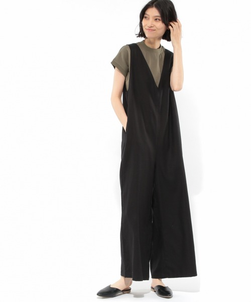 LAKOLE（ラコレ）の「USAコットンスタンドネックTシャツ / LAKOLE（Tシャツ/カットソー・レディース・ブラック/エンジ/グレー/オフホワイト/カーキ/ライトブラウン・SMALL/MEDIUM）」の11枚目の写真