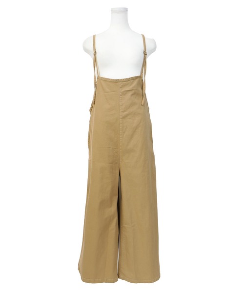 Fashion Letter（ファッションレター）の「バックレースアップ ツイル オールインワン（サロペット/オーバーオール・レディース・カーキ/ベージュ/ブラック・L/3L/LL/M/4L）」の14枚目の写真