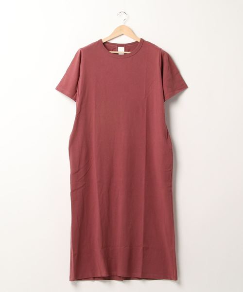 Green　Parks（グリーンパークス）の「クルーネックカットワンピース＊★（ワンピース・レディース・ブラック/ベージュ/テラコッタ・FREE）」の14枚目の写真