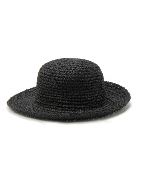 LAKOLE（ラコレ）の「細編みペーパーハット / LAKOLE（ハット・レディース・ブラック/ブラウン系その他/ナチュラル・FREE）」の7枚目の写真