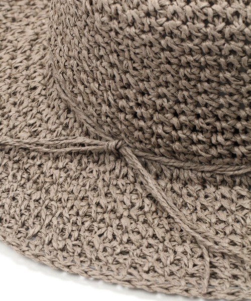 LAKOLE（ラコレ）の「細編みペーパーハット / LAKOLE（ハット・レディース・ブラック/ブラウン系その他/ナチュラル・FREE）」の11枚目の写真