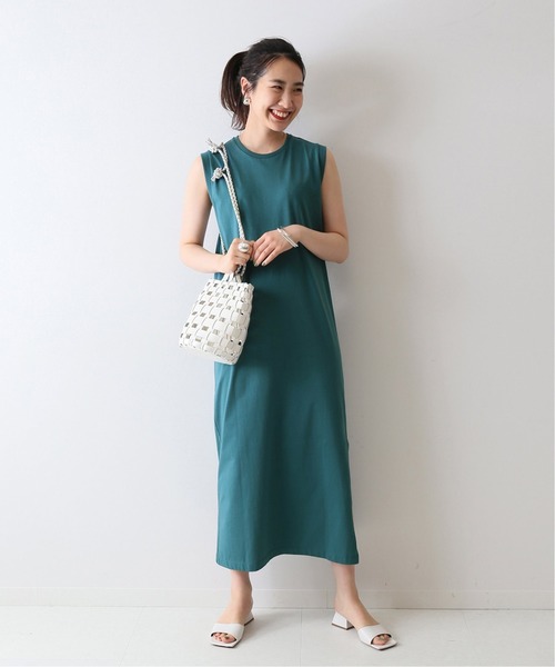 FRAMeWORK（フレームワーク）の「コットン天竺 ノースリーブワンピース 