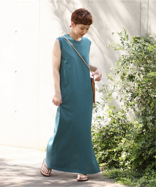 FRAMeWORK（フレームワーク）の「コットン天竺 ノースリーブワンピース 